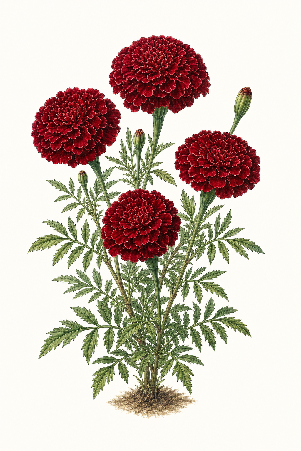 Botanical illustration of Durango Red