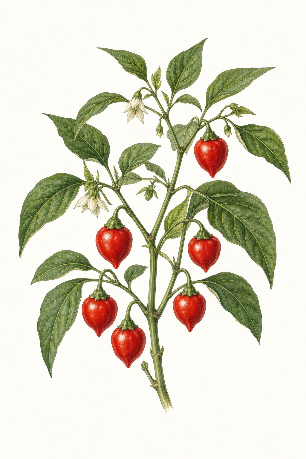 Botanical illustration of Peppadew