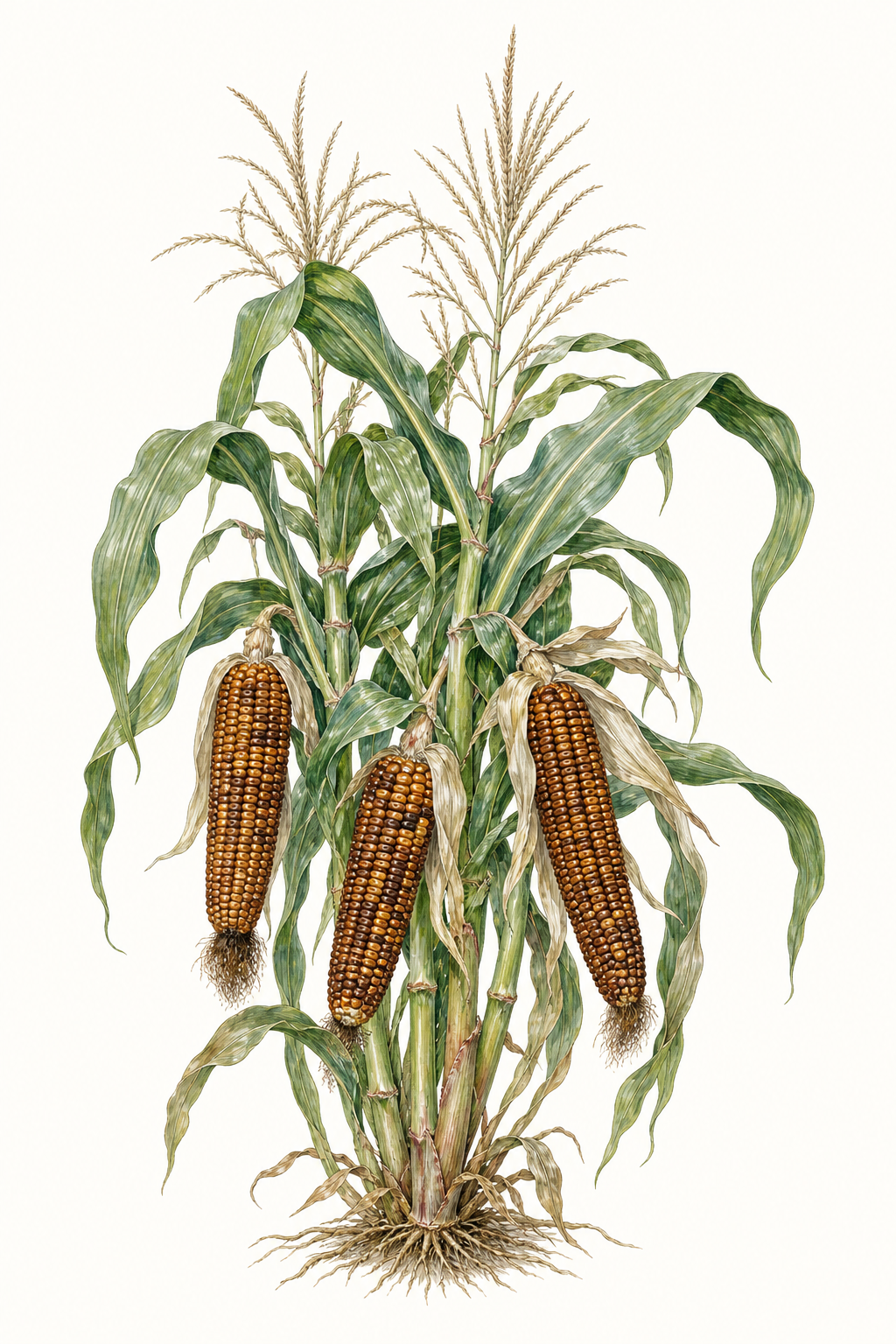 Botanical illustration of Earth Tones Dent