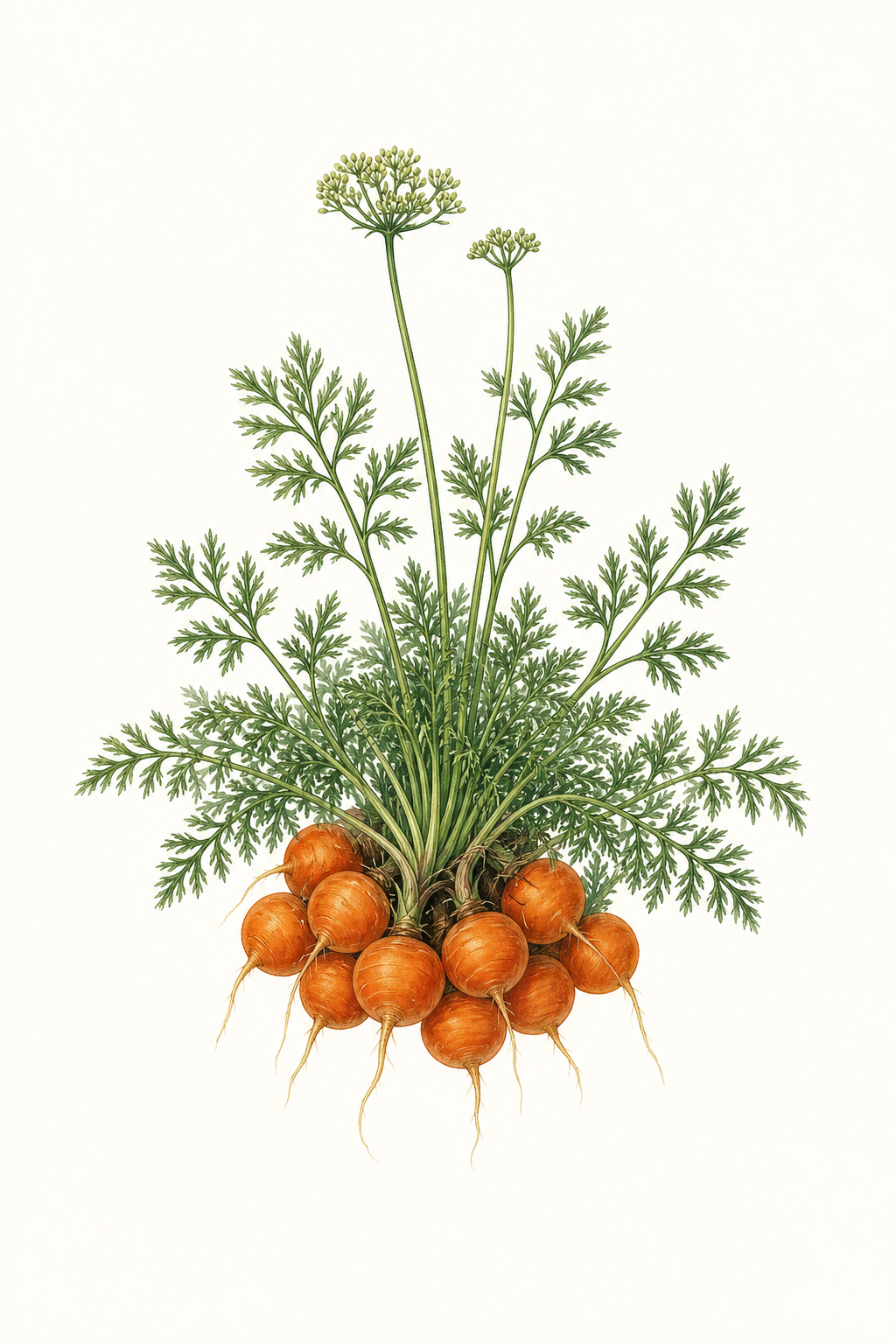 Botanical illustration of Thumbelina