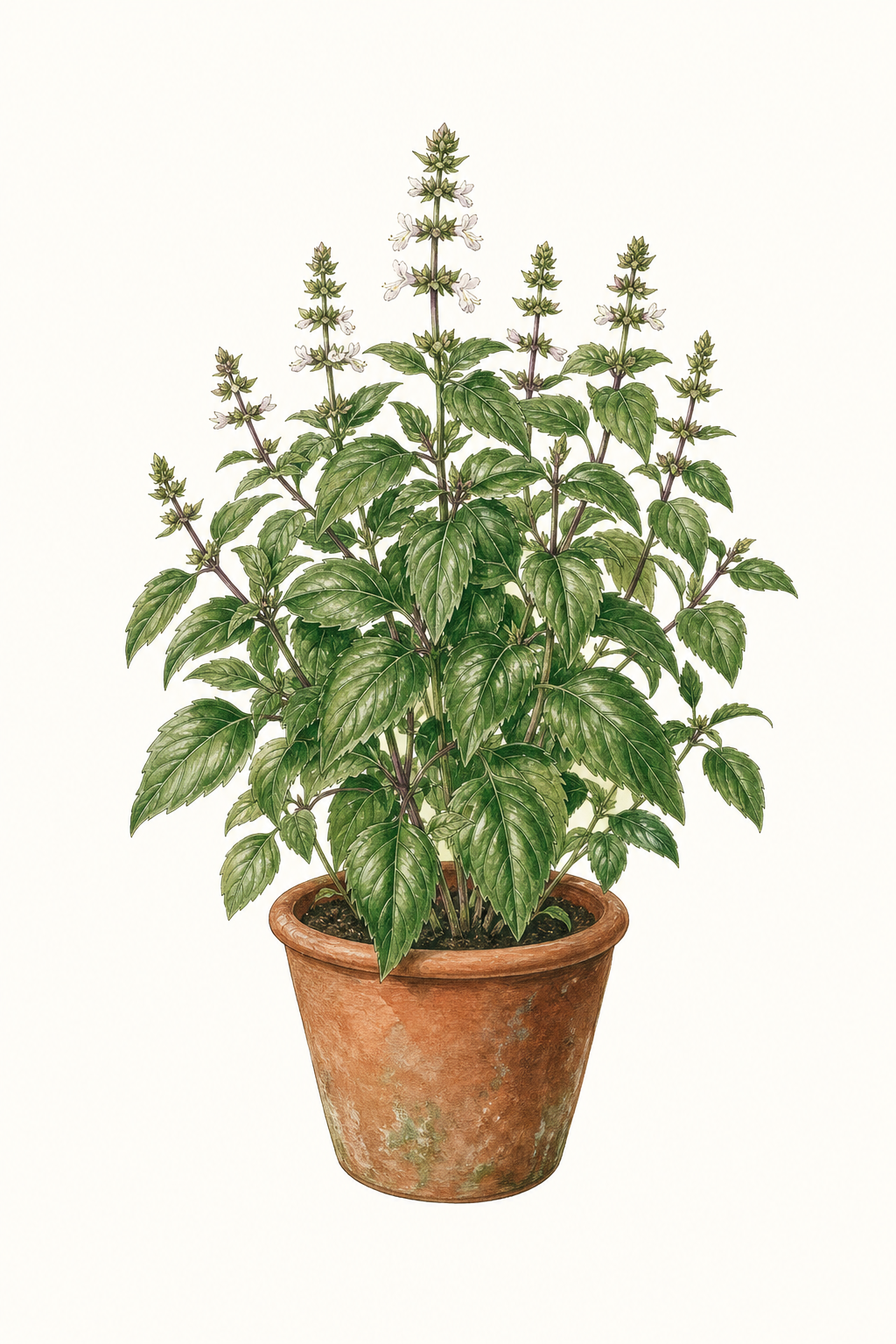 Botanical illustration of Anise Basil