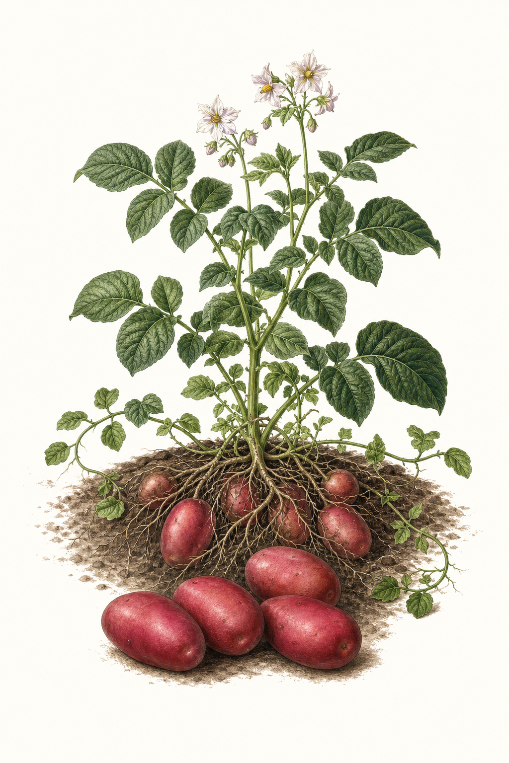 Botanical illustration of Red La Soda
