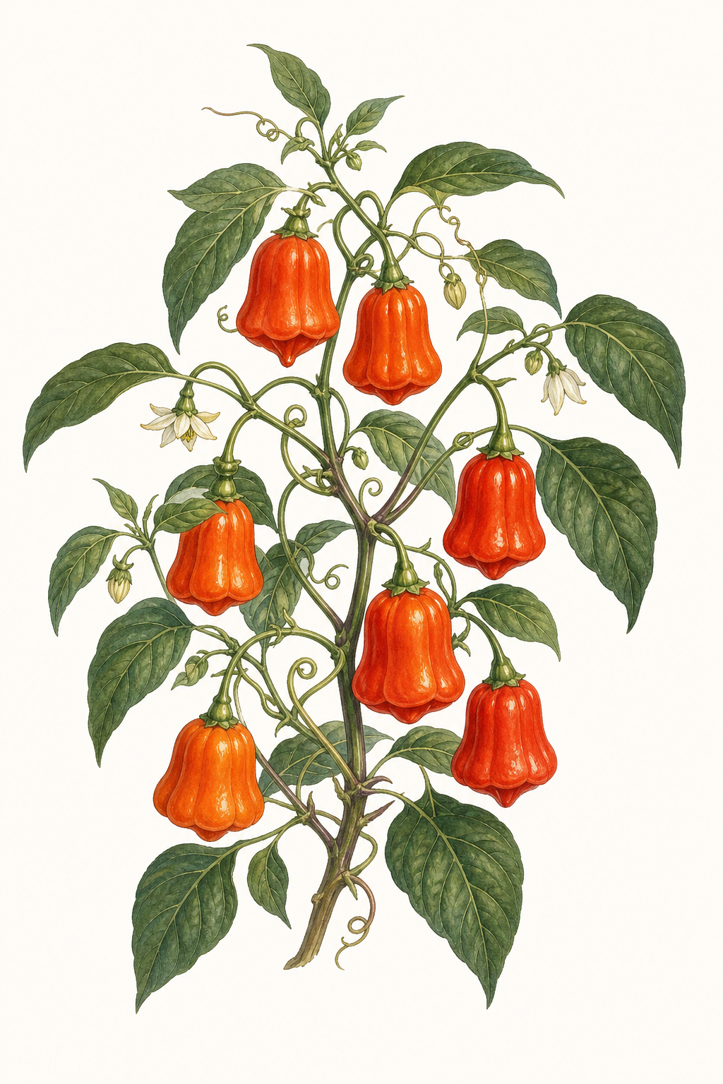 Botanical illustration of Christmas Bell