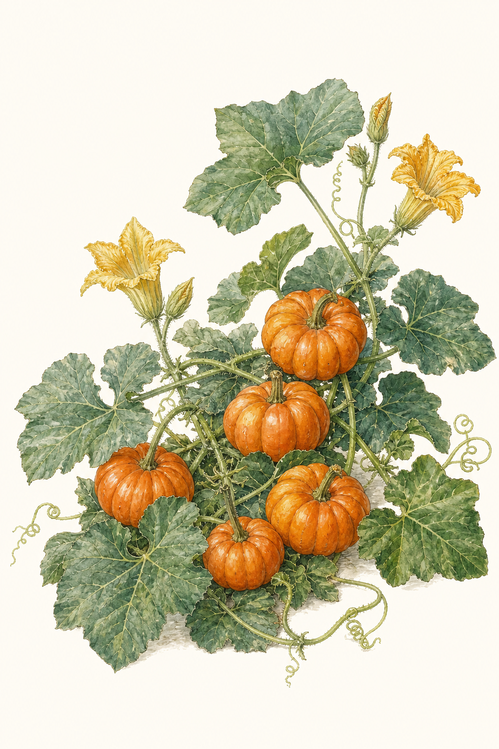 Botanical illustration of Baby Pam