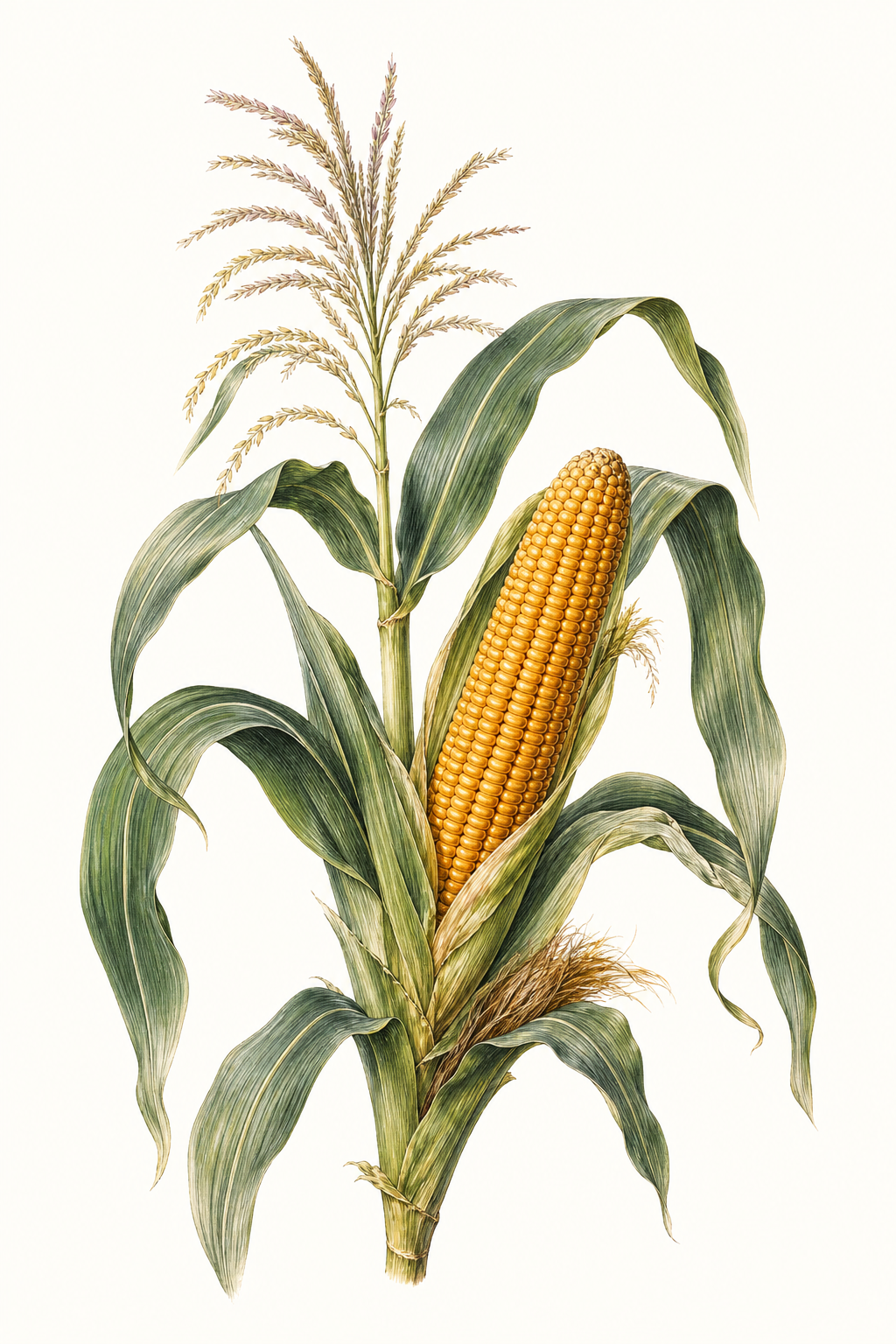 Botanical illustration of Hickory King