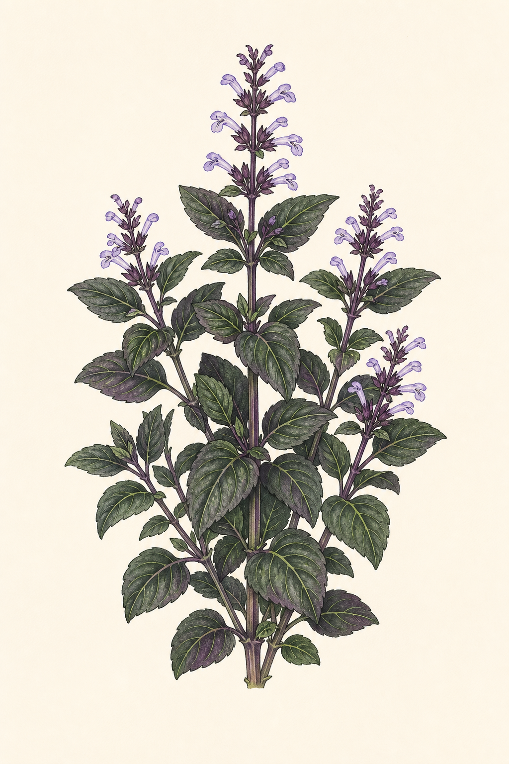 Botanical illustration of African Blue