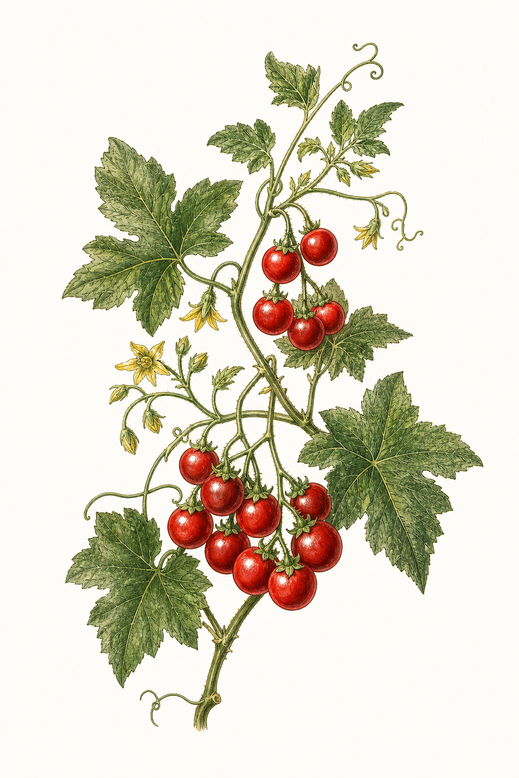 Botanical illustration of Campari