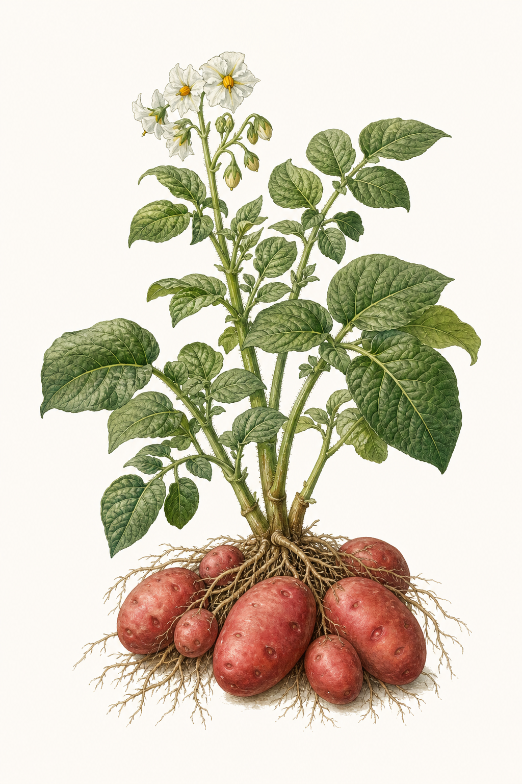 Botanical illustration of Red Gold
