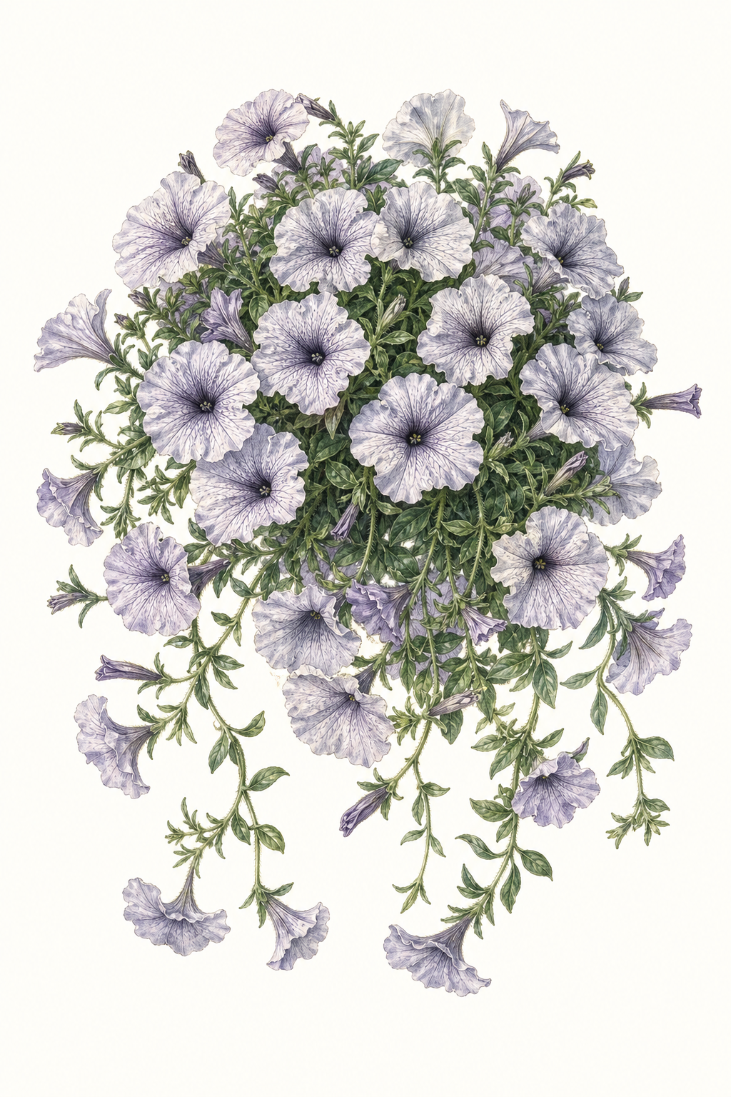 Botanical illustration of Tidal Wave Silver
