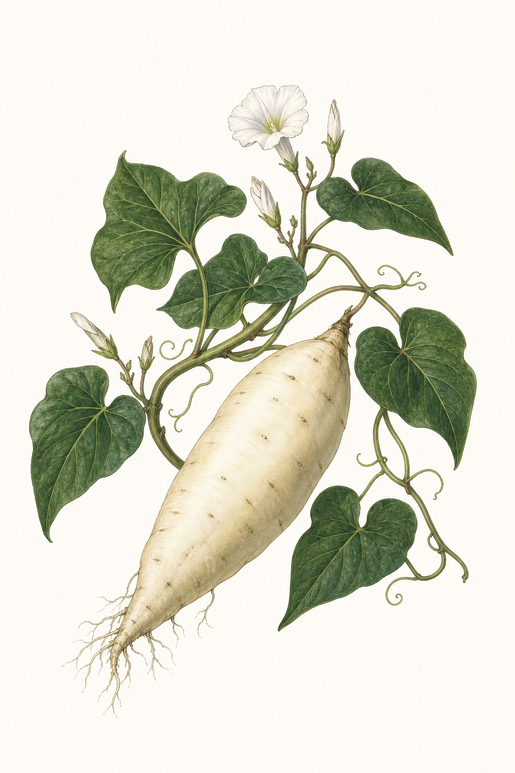 Botanical illustration of White Delite