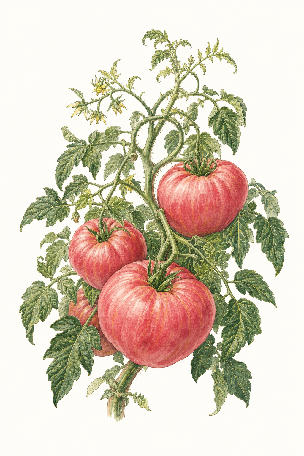 Botanical illustration of Brandywine Pink