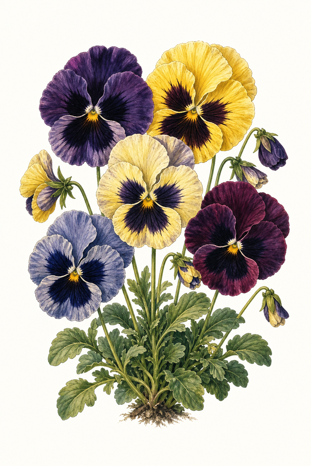 Botanical illustration of Swiss Giants Mixed