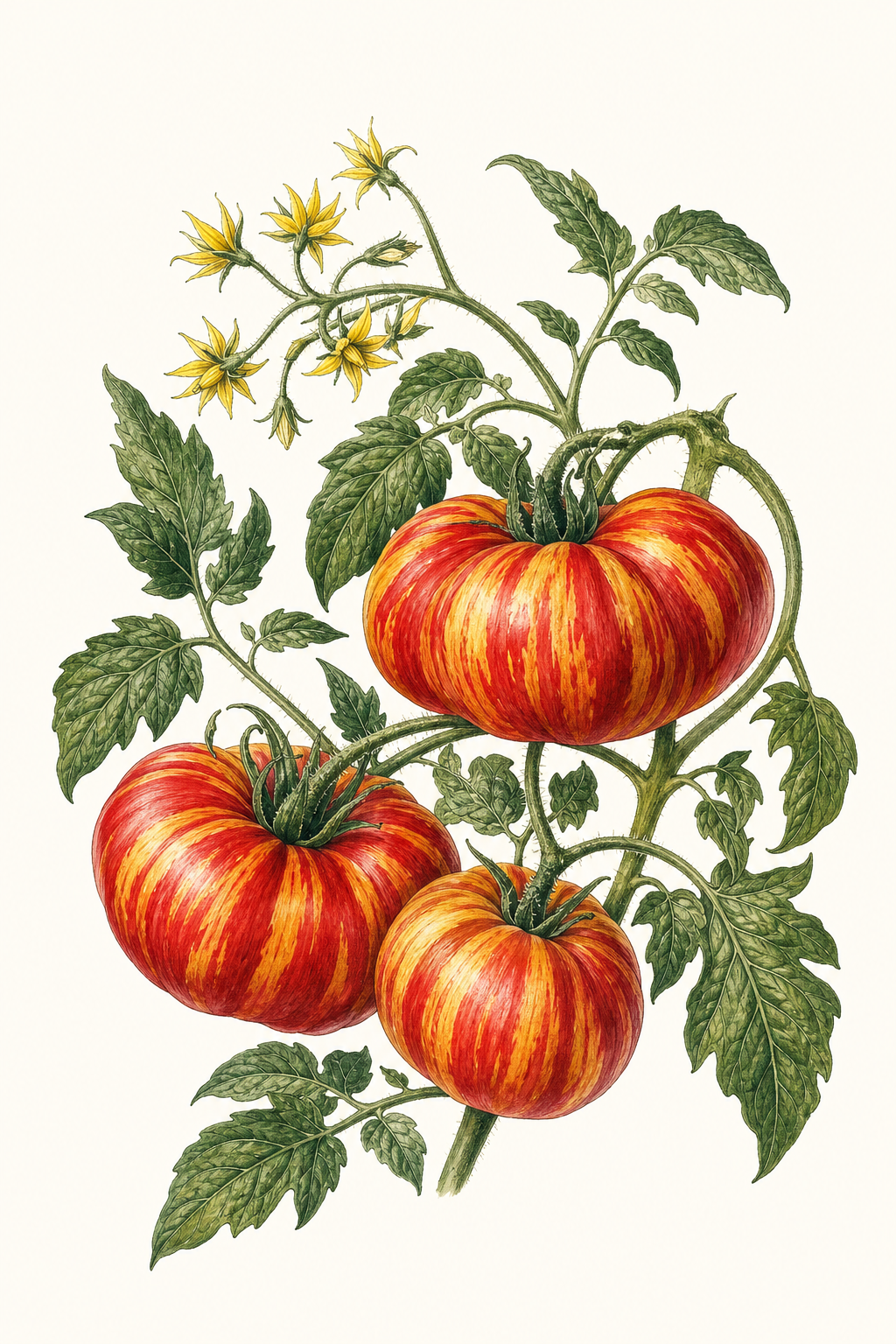 Botanical illustration of Mr. Stripey
