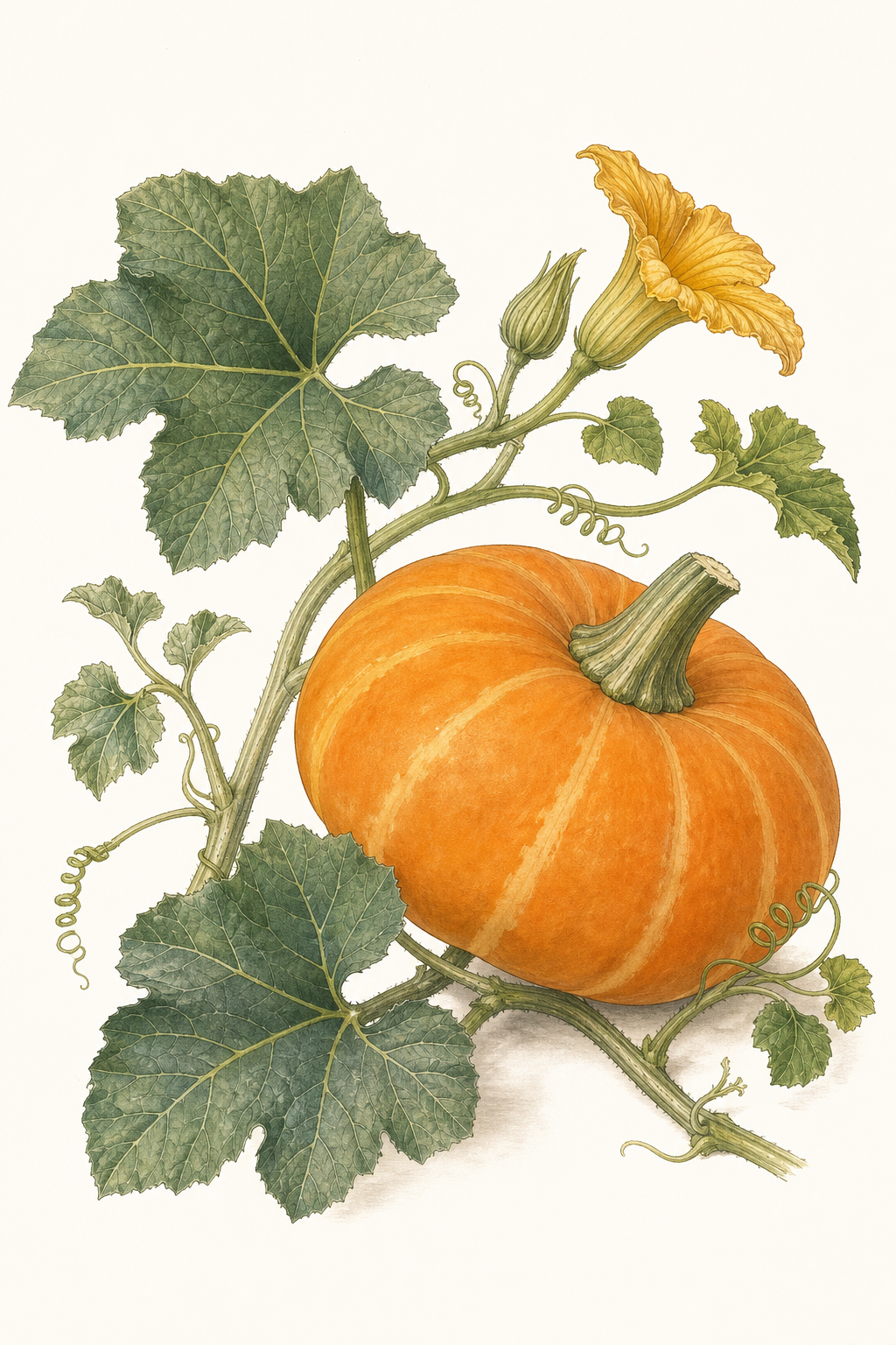 Botanical illustration of Sugar Pie