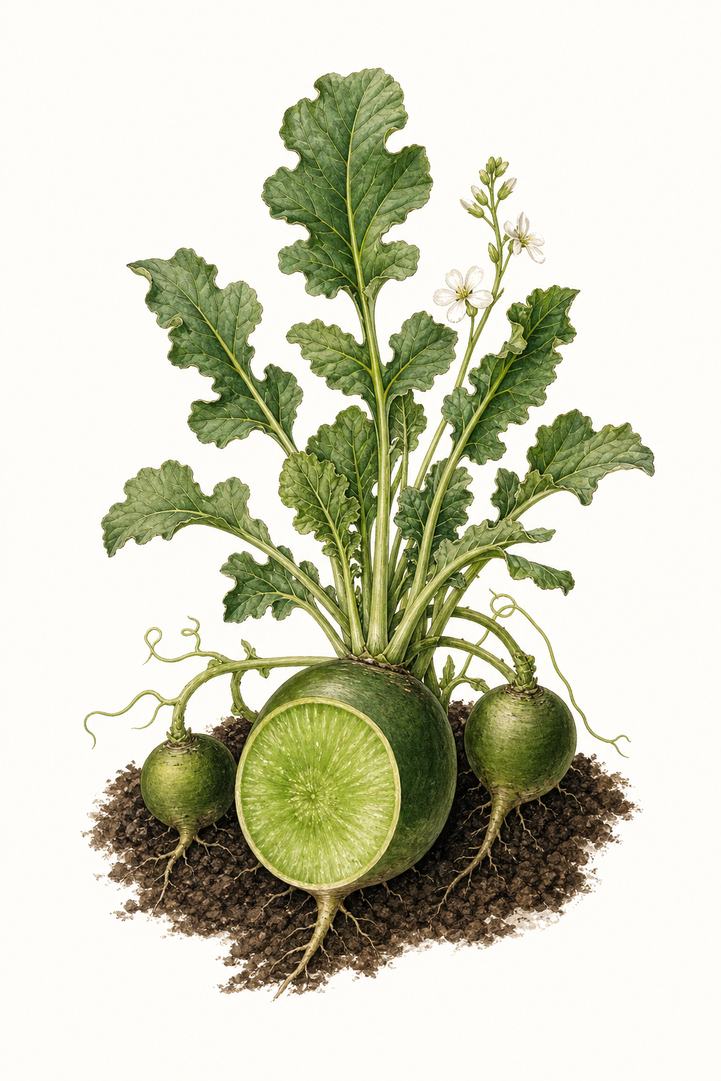 Botanical illustration of Green Meat
