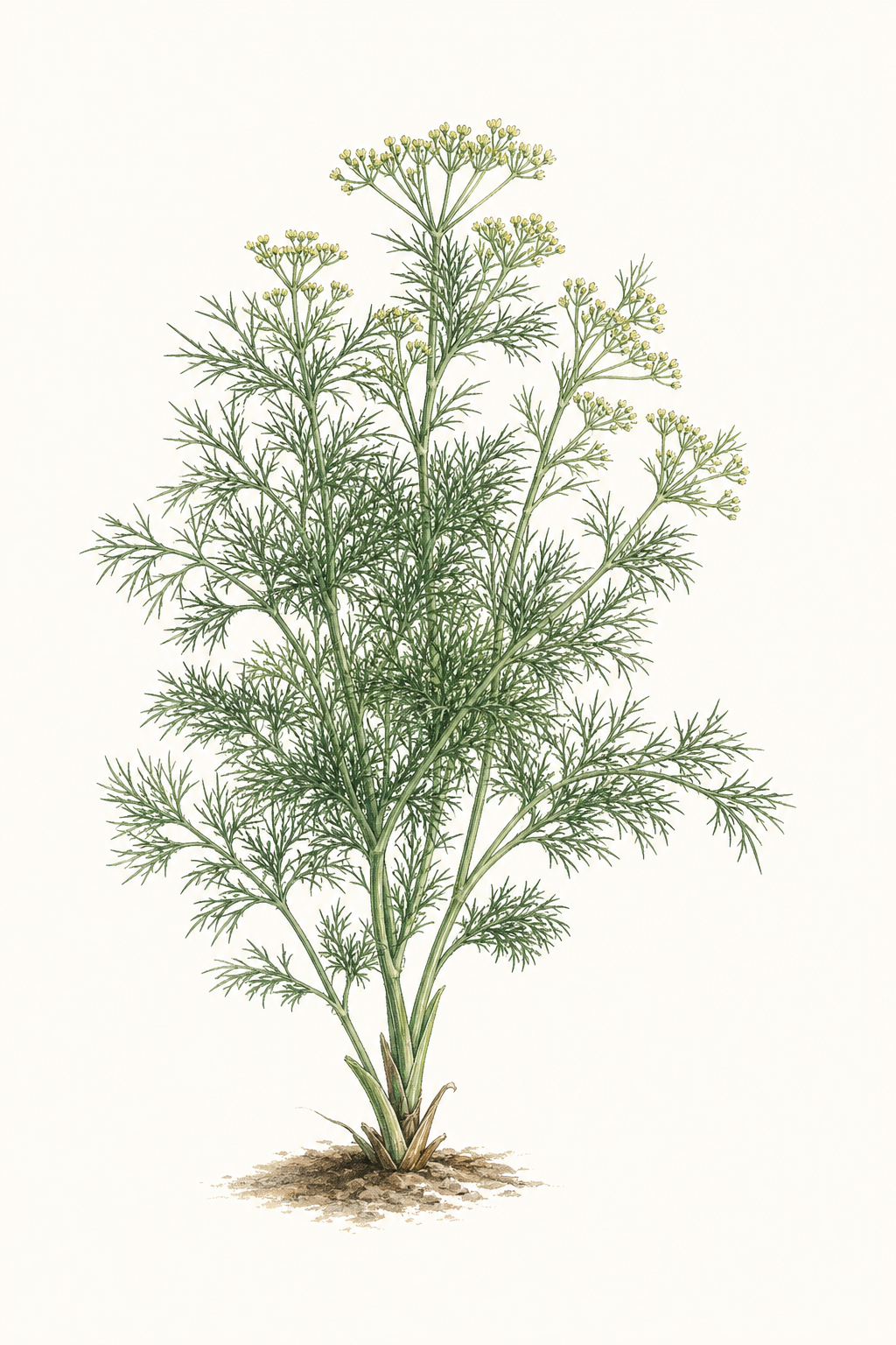 Botanical illustration of Tetra Dill