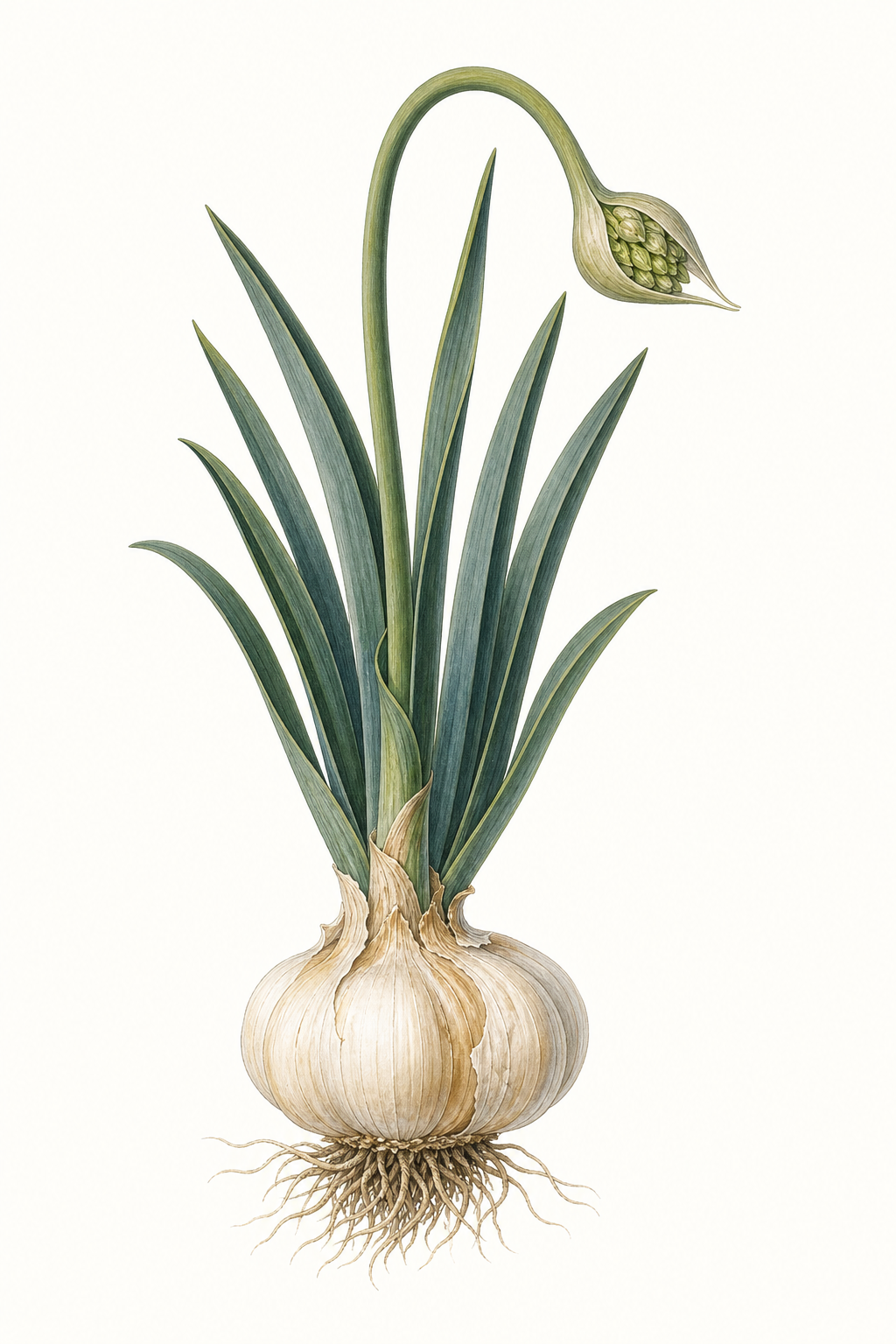 Botanical illustration of Siberian Garlic