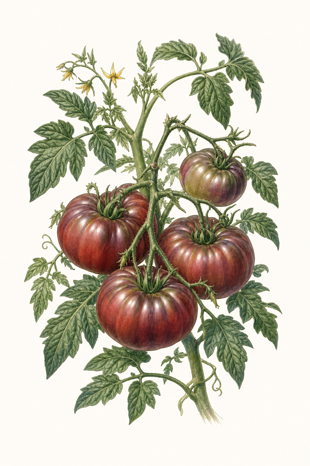 Botanical illustration of Cherokee Purple