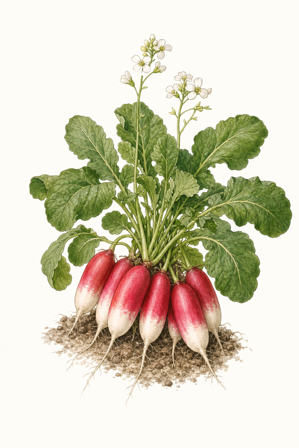 Botanical illustration of French Breakfast 2