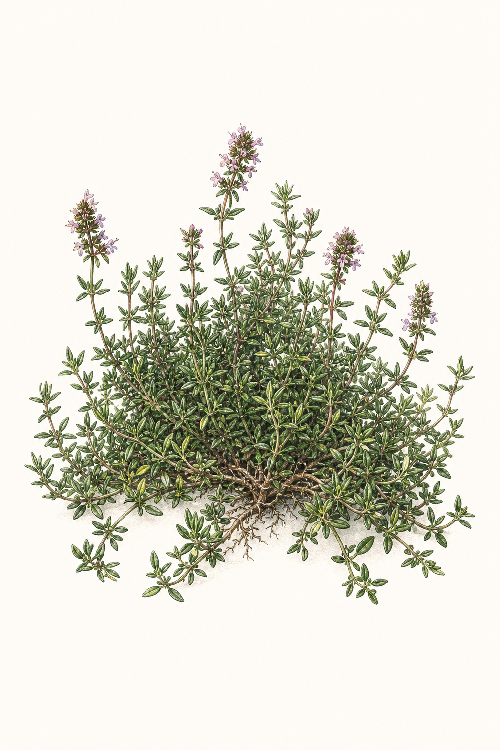 Botanical illustration of German Thyme