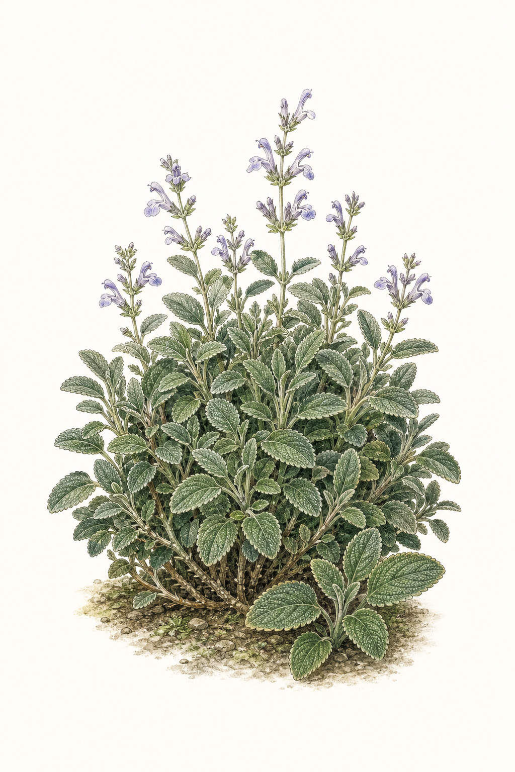 Botanical illustration of Dwarf Garden Sage
