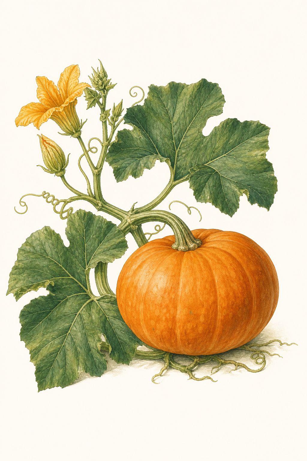 Botanical illustration of Orange Summer