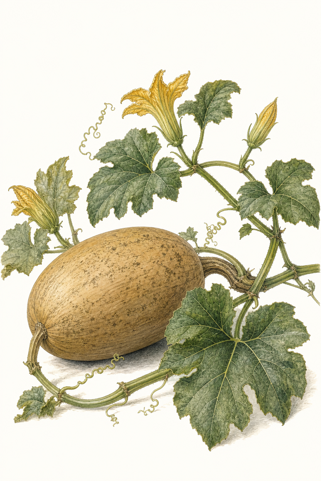 Botanical illustration of Baked Potato