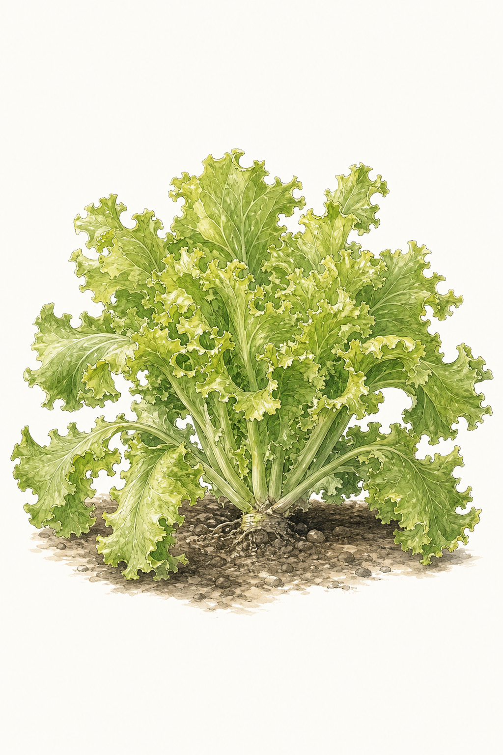 Botanical illustration of Lolla Bionda