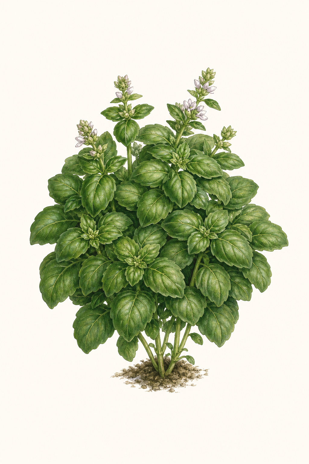 Botanical illustration of Pistou