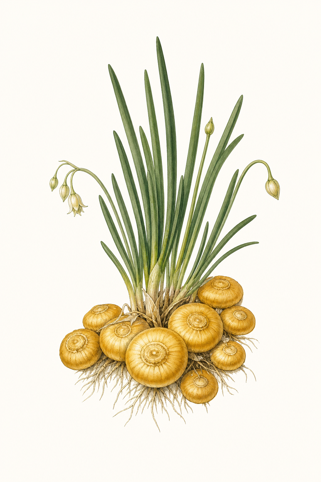 Botanical illustration of Gold Coin