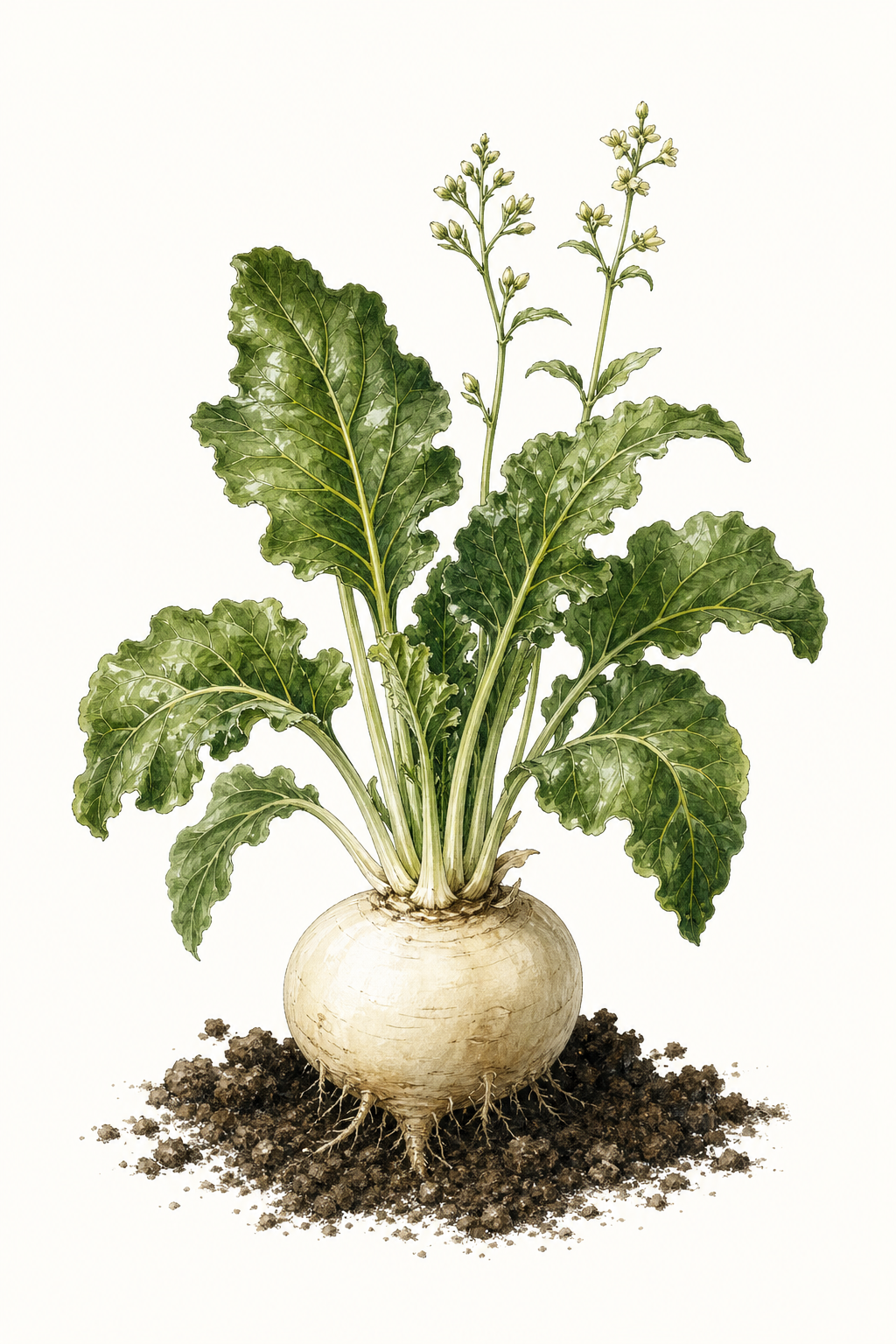 Botanical illustration of White Beet