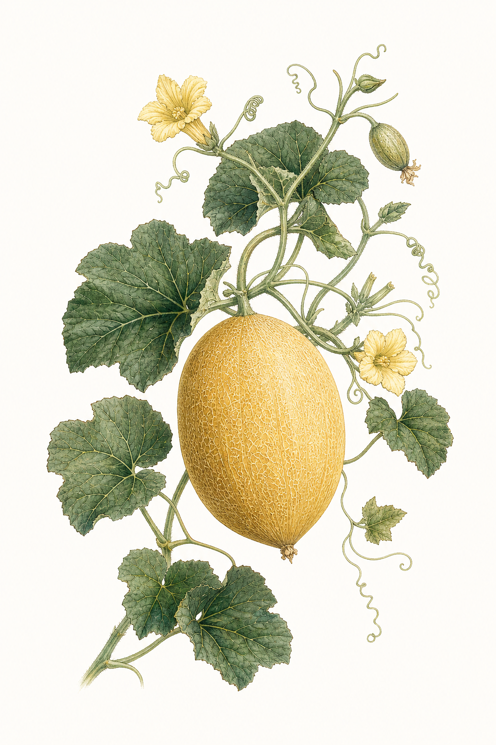 Botanical illustration of Golden Crispy Hybrid