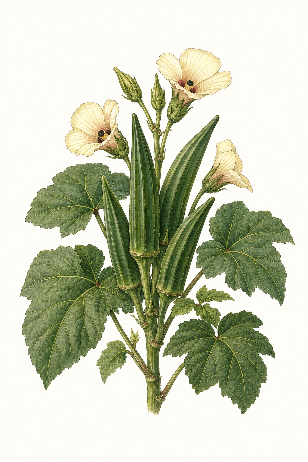 Botanical illustration of Baby Bubba Hybrid