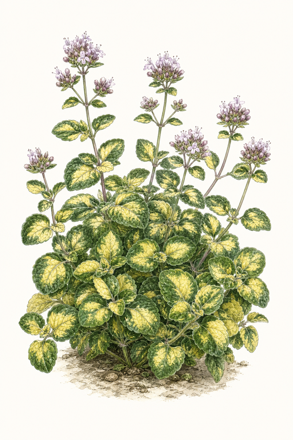 Botanical illustration of Gold Splash