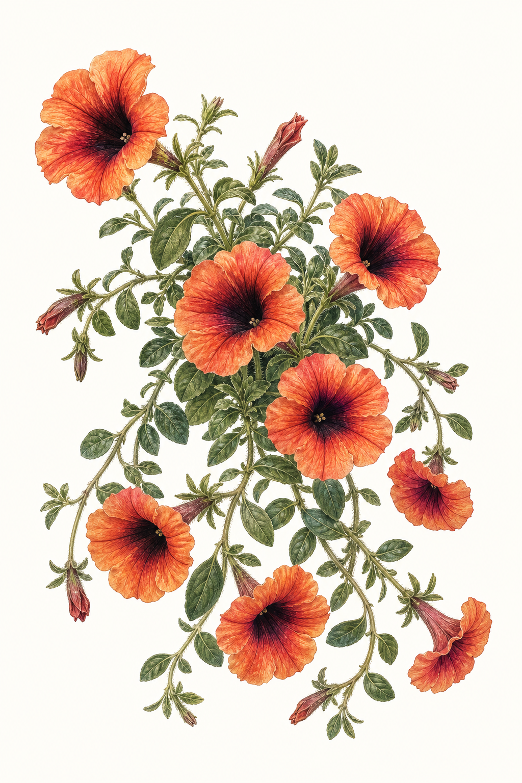 Botanical illustration of African Sunset