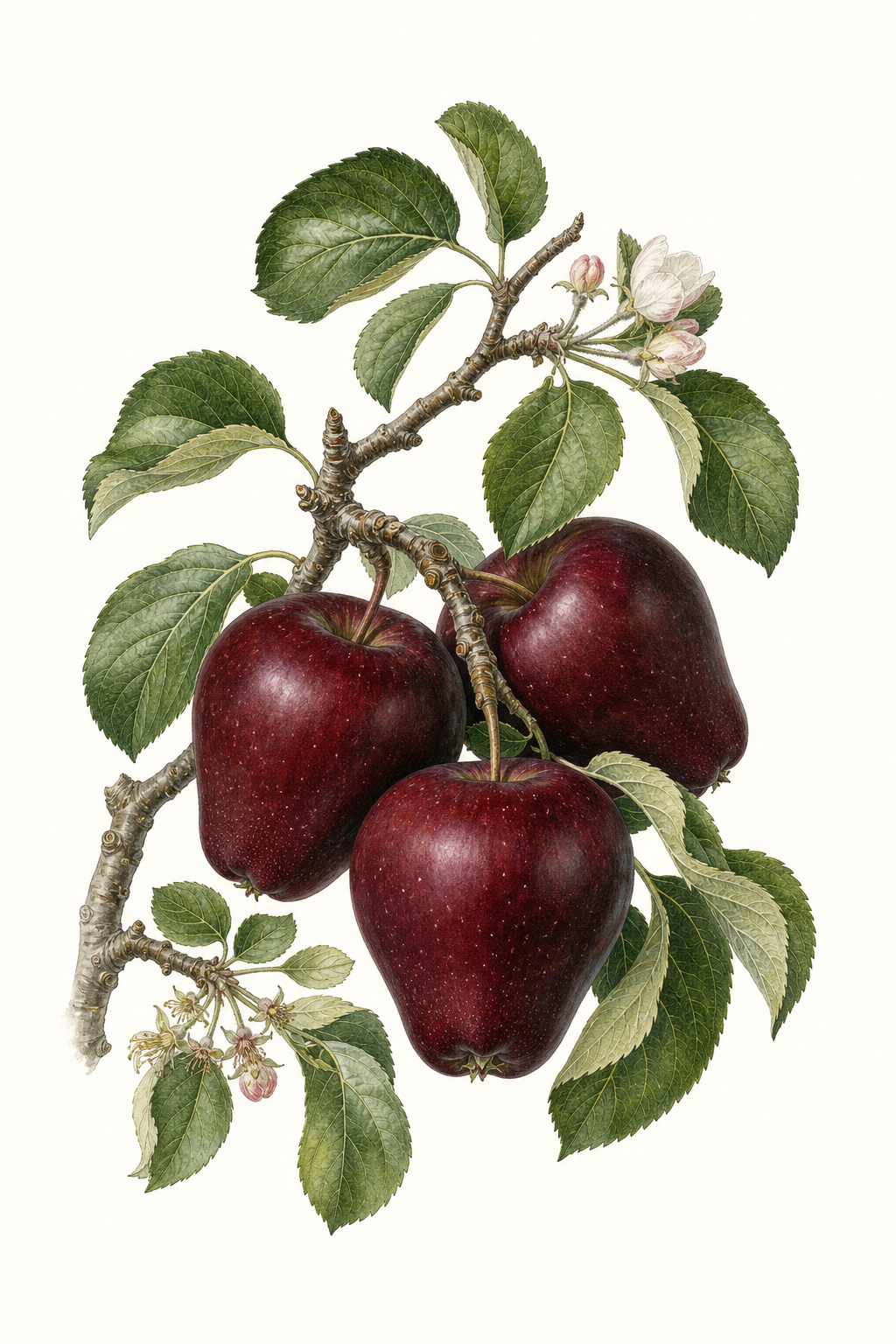 Botanical illustration of Arkansas Black