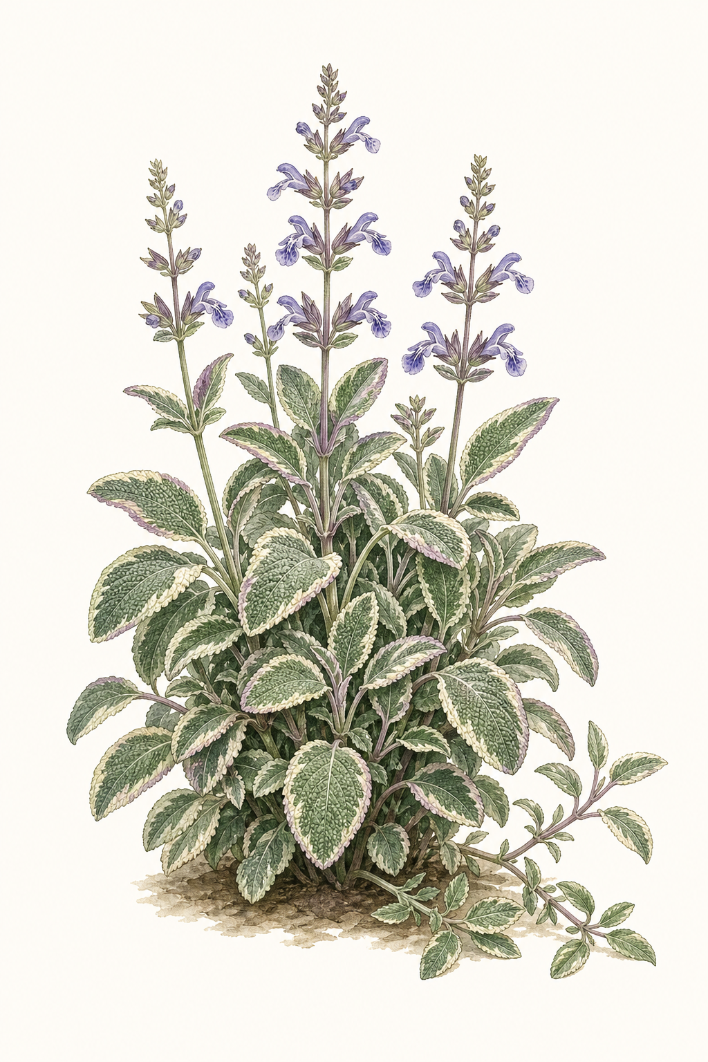 Botanical illustration of Tricolor