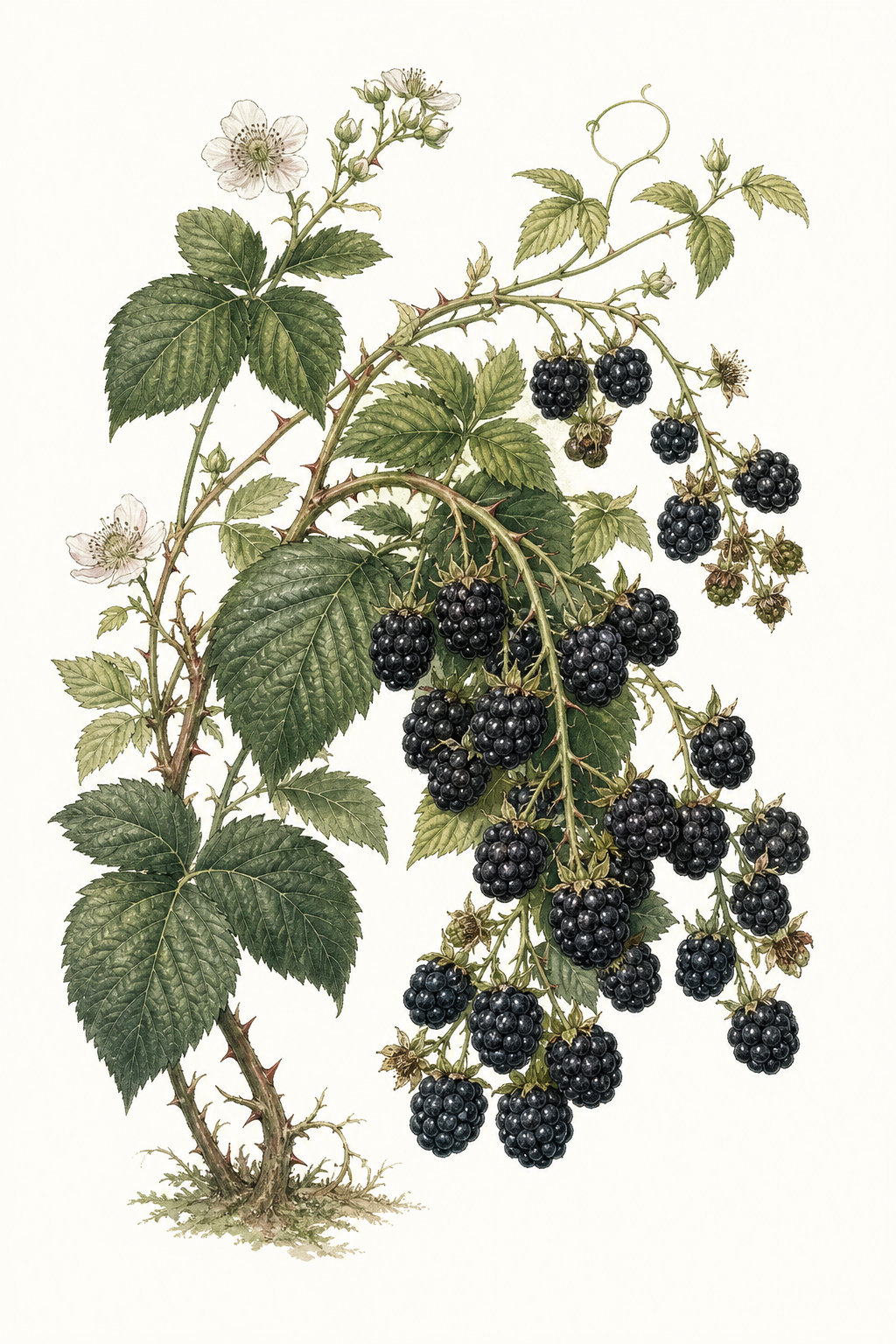 Botanical illustration of Apache
