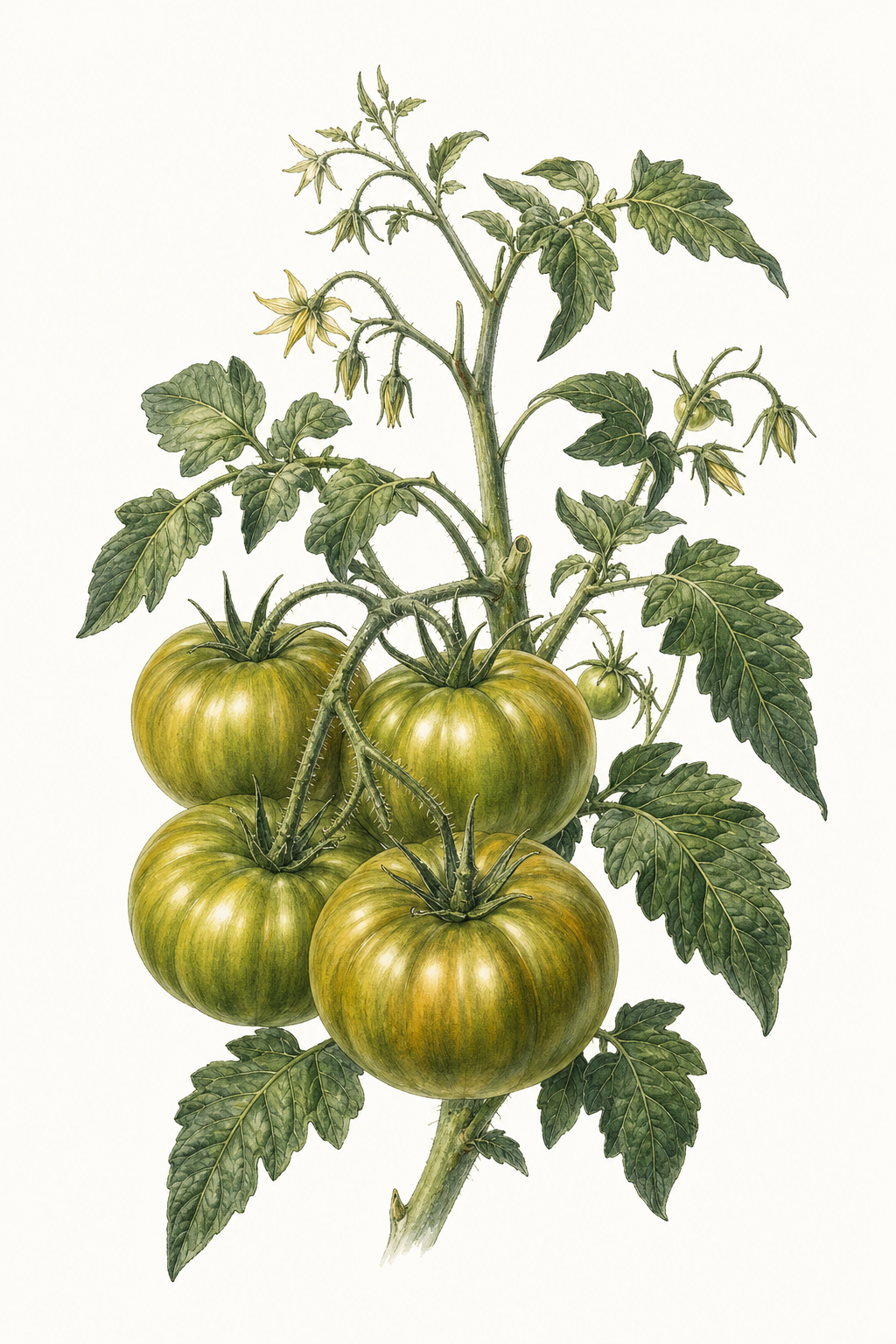 Botanical illustration of Cherokee Green