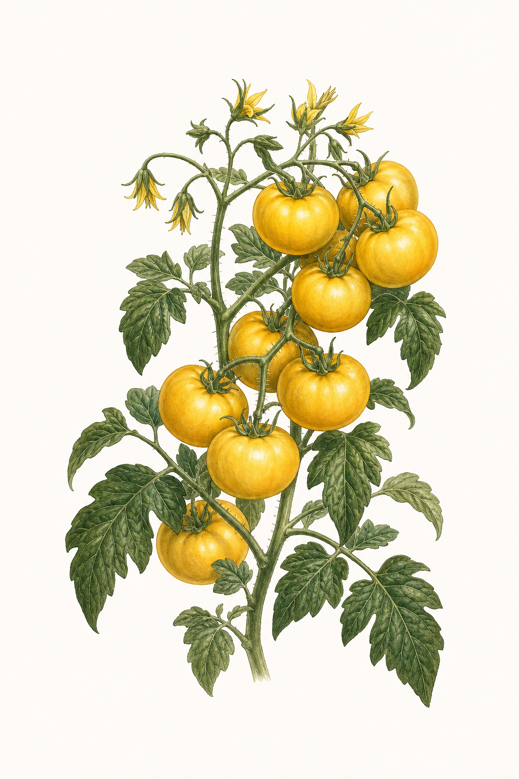 Botanical illustration of Golden Boy