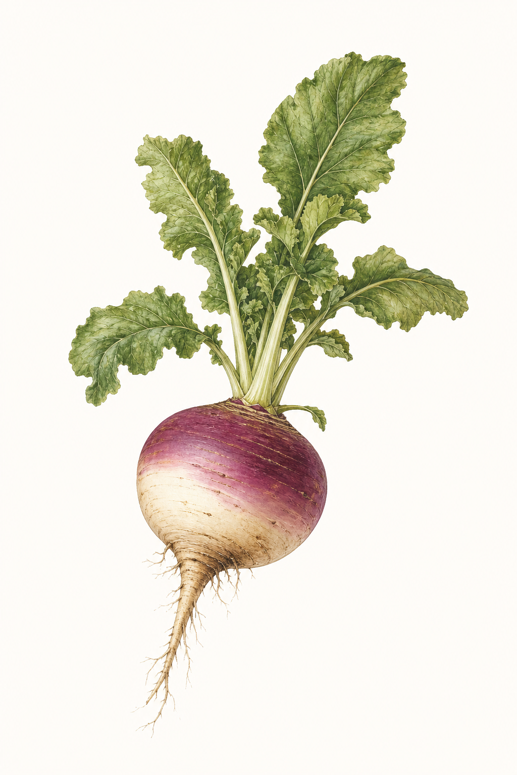 Botanical illustration of Purple Peruvian