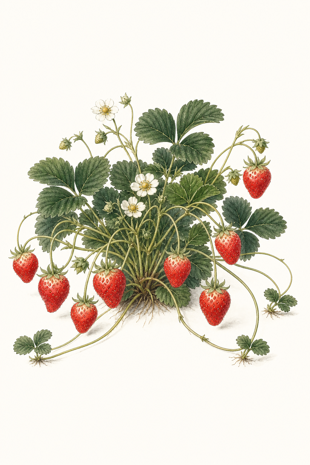 Botanical illustration of Mara des Bois