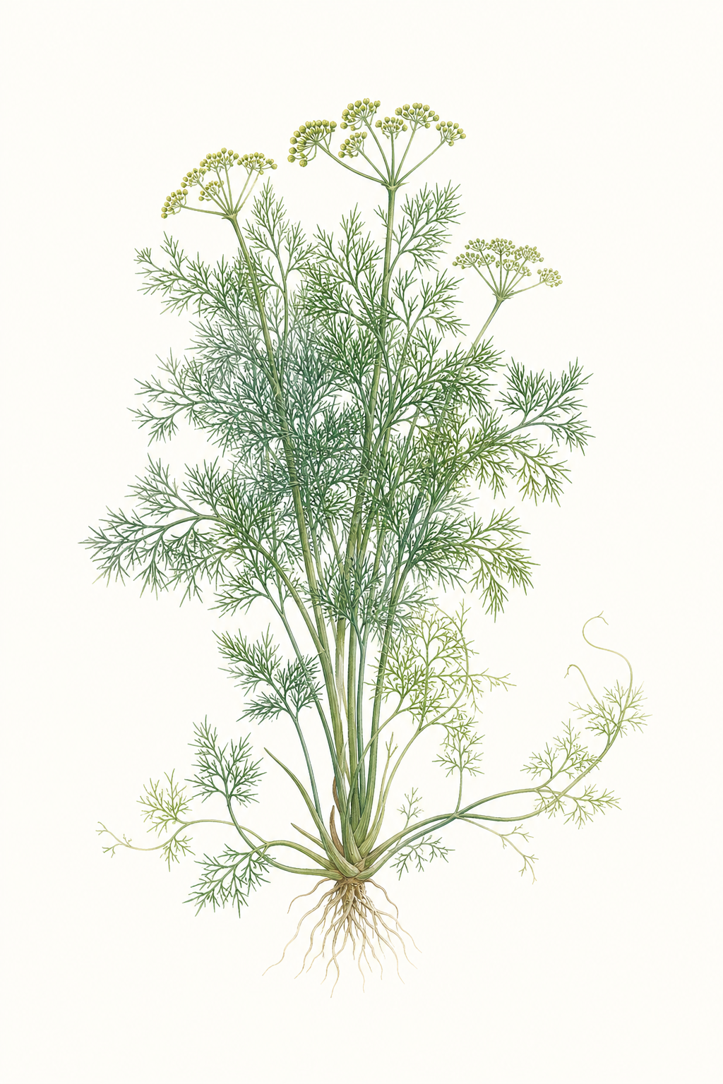 Botanical illustration of Dukat Dill
