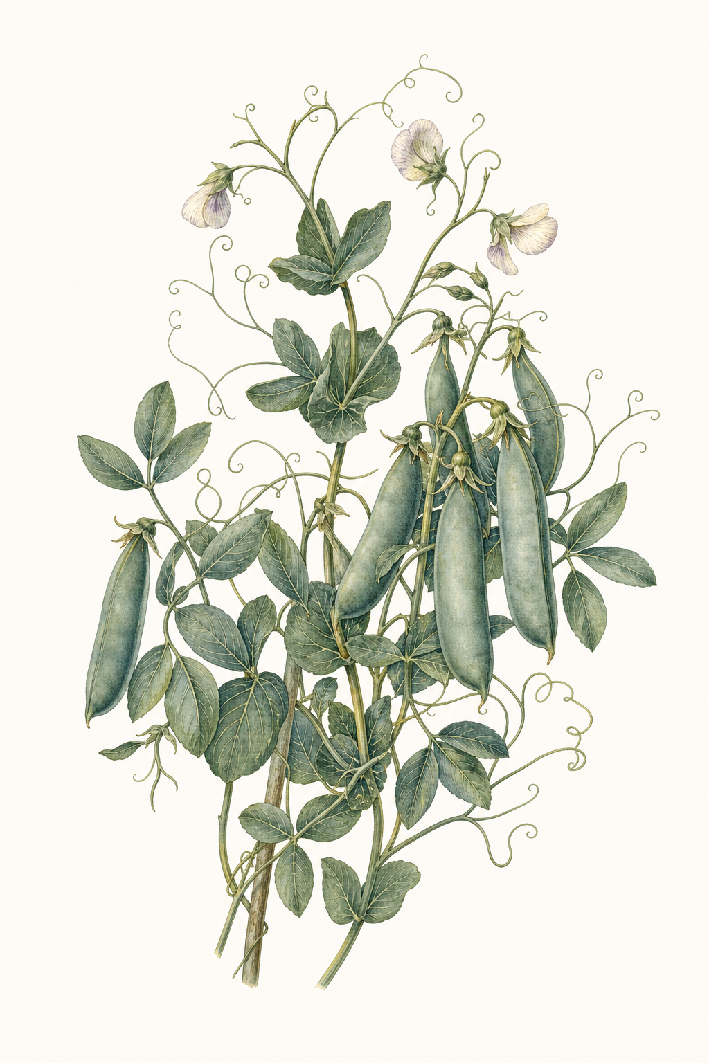 Botanical illustration of Blauwschokker