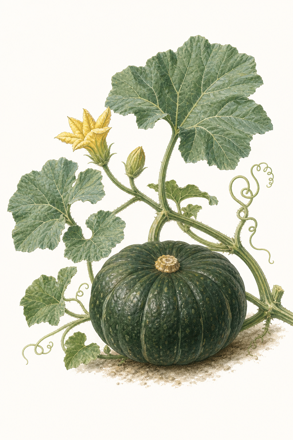 Botanical illustration of Shokichi Green