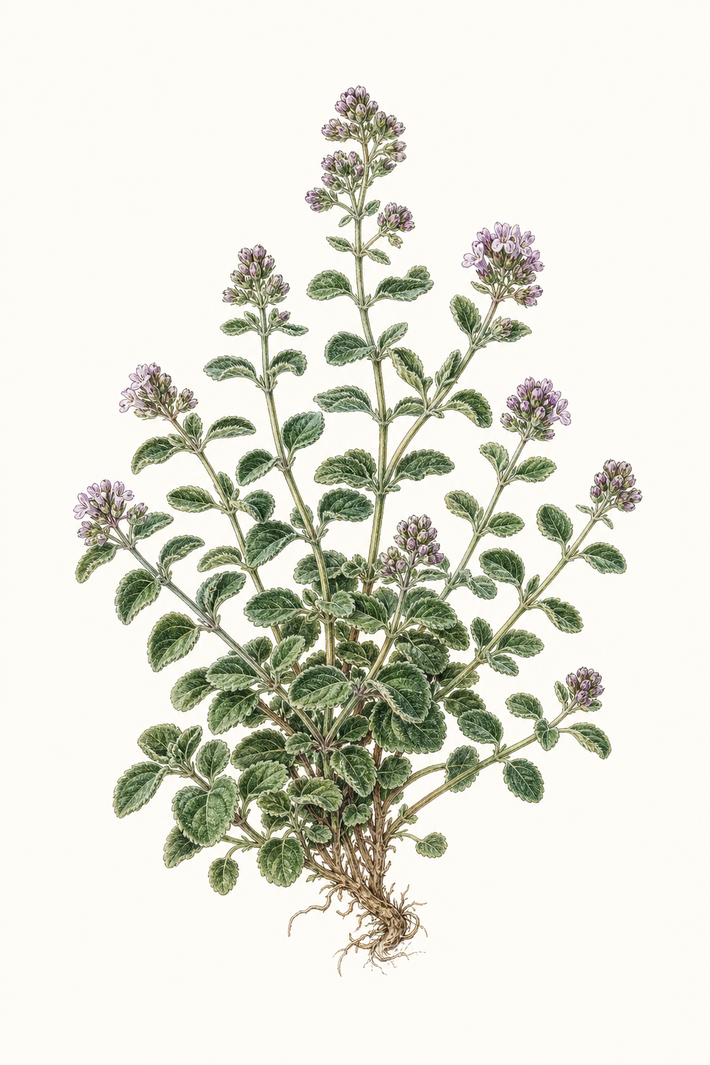 Botanical illustration of Wild Zaatar