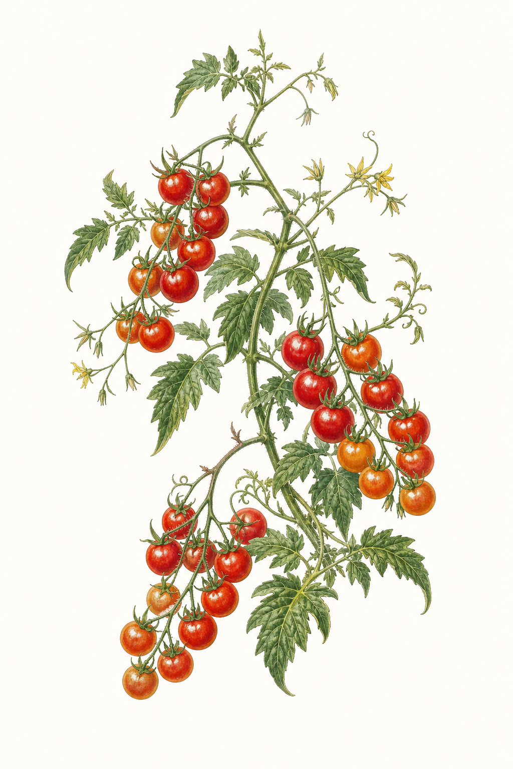 Botanical illustration of Matt's Wild Cherry