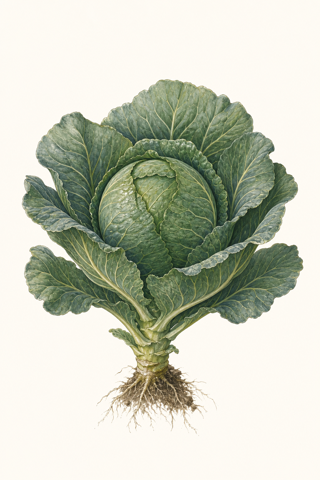 Botanical illustration of Danish Ballhead