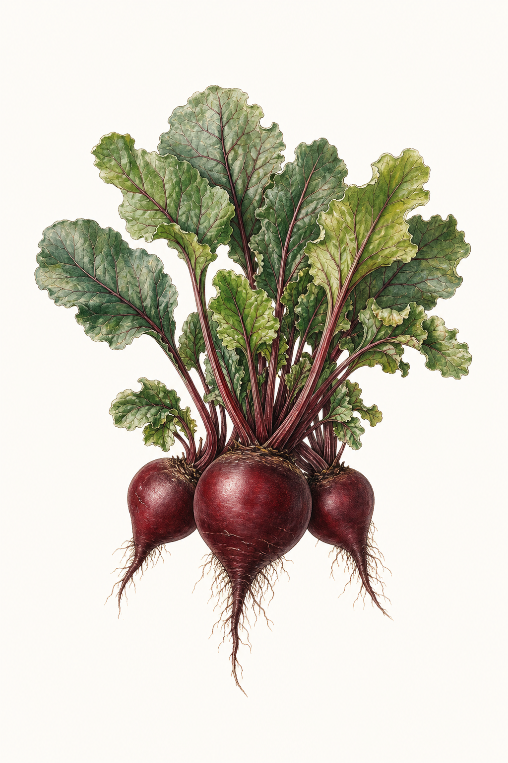 Botanical illustration of Detroit Dark Red