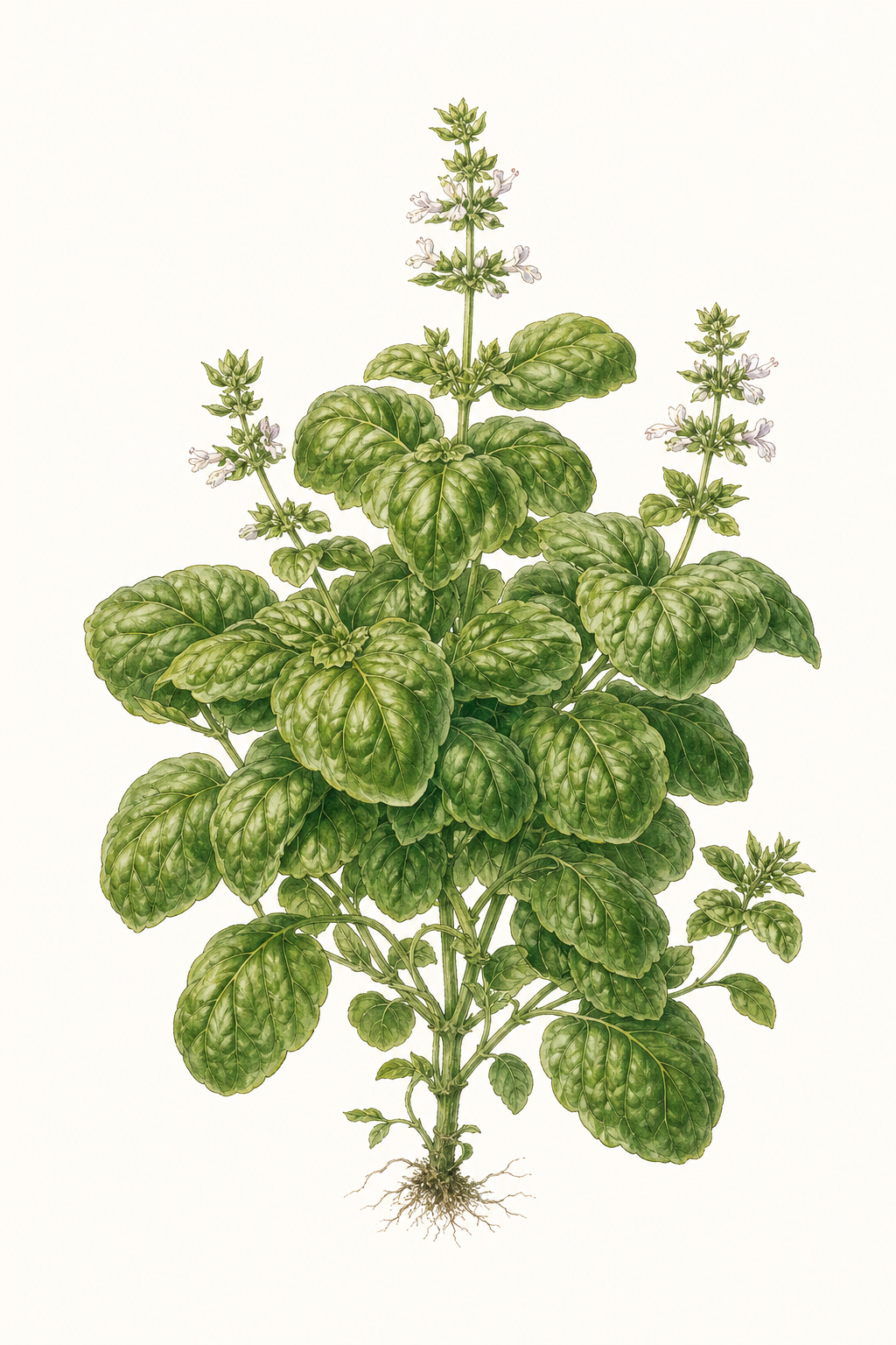 Botanical illustration of Lettuce Leaf